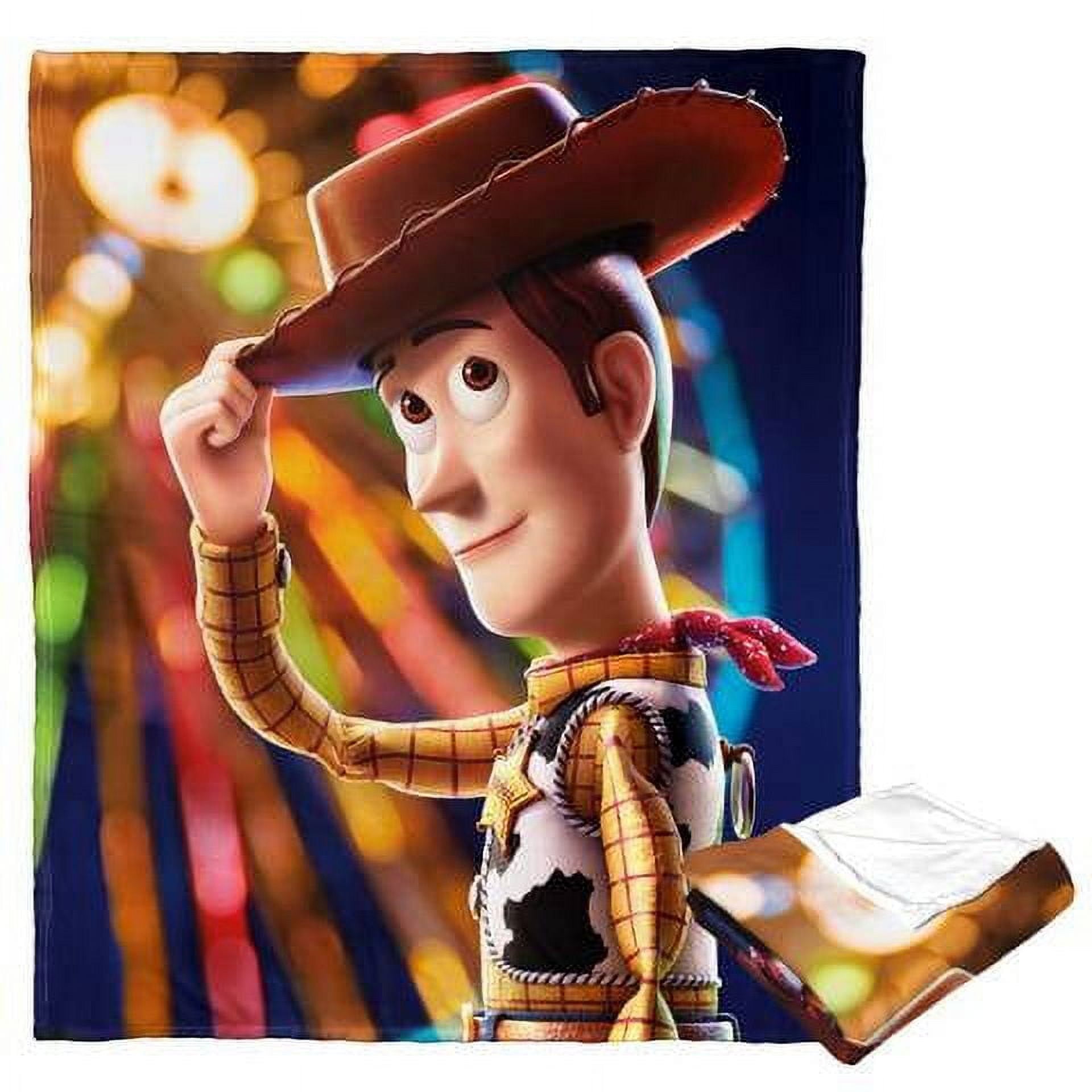Toy Story Woody Bright Disney Kids Silk Touch Throw Blanket, 50 x