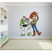 Toy Story Woody Buzz Lightyear Colorful Decors Wall Sticker Decal for Girls Boys Kids Room Bedroom Nursery  (20x12 inch)