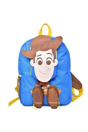 Toy Story "Woody" Front Body 16" Backpack with 3 Zipper Pockets