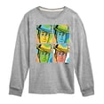 thumbnail image 1 of Toy Story - Woody Grid - Youth Boys Long Sleeve Graphic T-Shirt, 1 of 5
