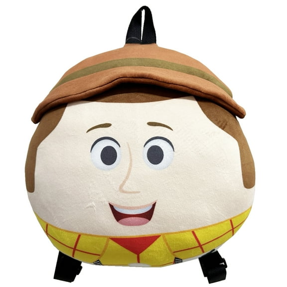 Toy Story Woody Head Shaped Plush Backpack