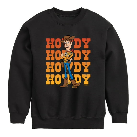 Toy Story - Woody Howdy - Toddler And Youth Crewneck Fleece Sweatshirt
