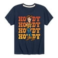 thumbnail image 1 of Toy Story - Woody Howdy - Toddler And Youth Short Sleeve Graphic T-Shirt, 1 of 5