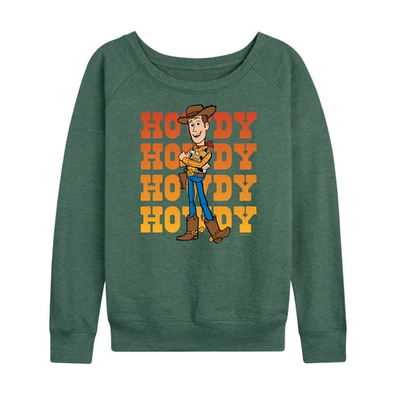 Toy Story - Woody Howdy - Women's Lightweight French Terry Long Sleeve Shirt