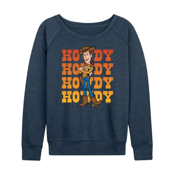 Toy Story - Woody Howdy - Women's Lightweight French Terry Long Sleeve Shirt