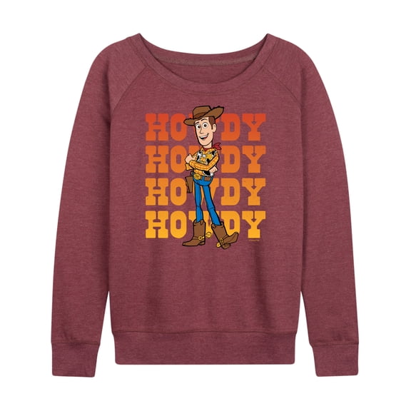 Toy Story - Woody Howdy - Women's Lightweight French Terry Long Sleeve Shirt