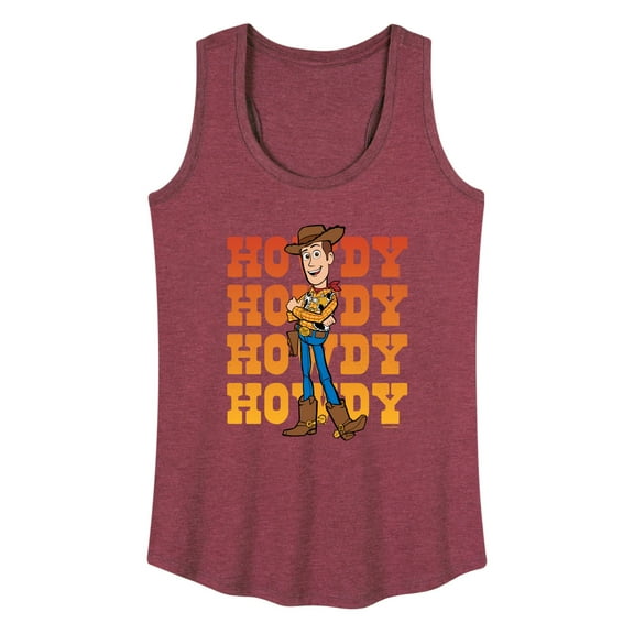 Toy Story - Woody Howdy - Women's Racerback Tank Top