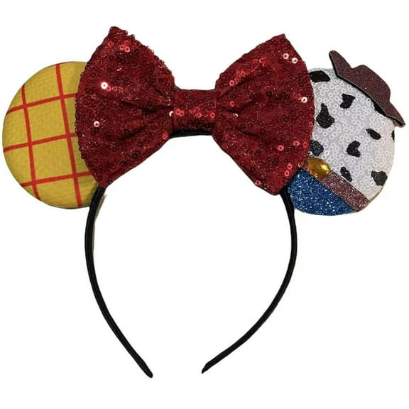 Toy Story Woody Inspired Minnie Ears, Toy Story Ears, White Ears,  Mickey Ears