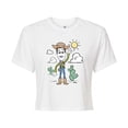 thumbnail image 1 of Toy Story - Woody Pastel - Juniors Cropped Cotton Blend T-Shirt, 1 of 5