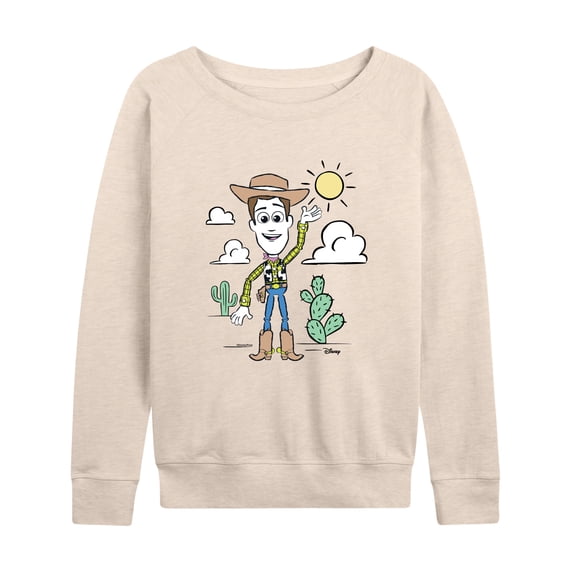 Toy Story - Woody Pastel - Women's Lightweight French Terry Long Sleeve Shirt