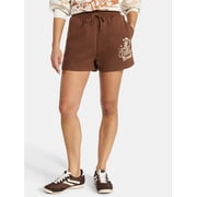 Toy Story Women's Woody's Roundup Graphic Fleece Shorts, Sizes XXS-XXL