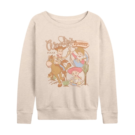 Toy Story - Woodys Roundup - Women's French Terry Long Sleeve Pullover