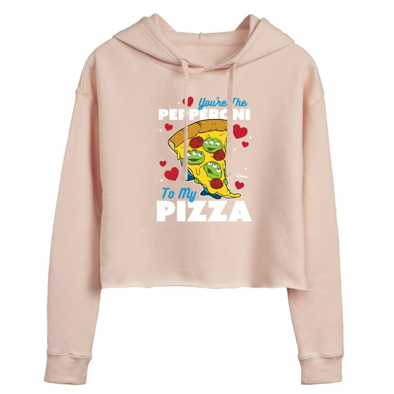 Toy Story - You're The Pepperoni To My Pizza - Juniors Cropped Pullover Hoodie