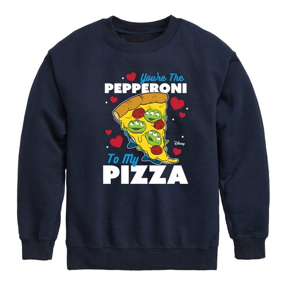 Toy Story - You're The Pepperoni To My Pizza - Toddler And Youth Crewneck Fleece Sweatshirt