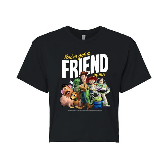 Toy Story - You've Got A Friend In Me - Juniors Cropped Cotton Blend T-Shirt