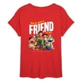 thumbnail image 1 of Toy Story - You've Got A Friend In Me - Juniors Ideal Flowy Muscle T-Shirt, 1 of 4