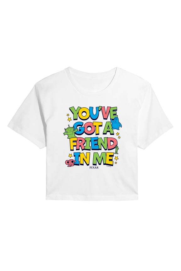 Toy Story - You've Got Friend In Me - Juniors Cropped Graphic T-Shirt
