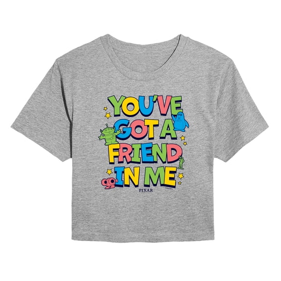 Toy Story - You've Got Friend In Me - Juniors Cropped Graphic T-Shirt