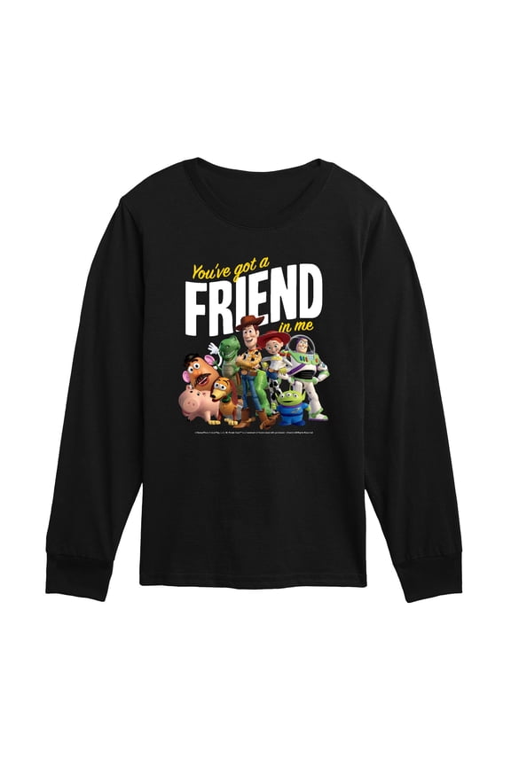 Toy Story - You've Got Friend In Me - Toddler Boys Long Sleeve Graphic T-Shirt