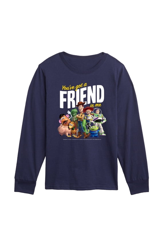 Toy Story - You've Got Friend In Me - Toddler Boys Long Sleeve Graphic T-Shirt