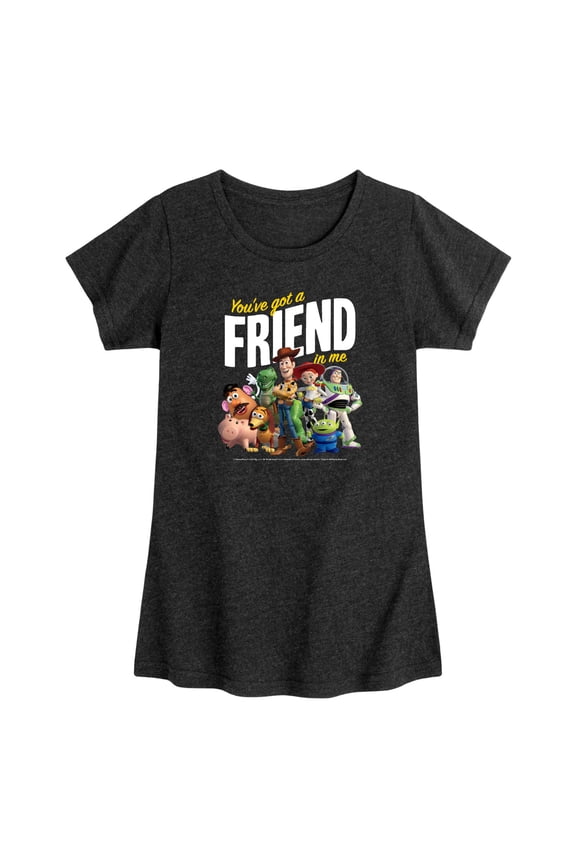 Toy Story - You've Got Friend In Me - Toddler Girls Fitted Short Sleeve T-Shirt