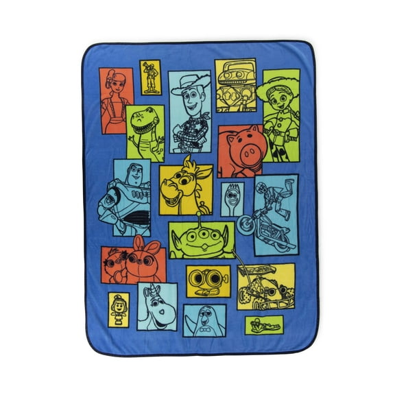 Toy Story Kids Throw Blanket, You've Got a Friend, Soft Coral Fleece, Multicolor, Disney, 46" x 60"
