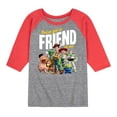 thumbnail image 1 of Toy Story - You've Got a Friend In Me - Toddler And Youth Raglan Graphic T-Shirt, 1 of 6