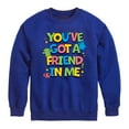 thumbnail image 1 of Toy Story - Youve Got Friend In Me - Youth Boys Crew Fleece Sweatshirt, 1 of 3