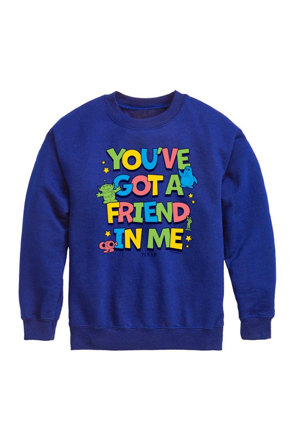 Toy Story - Youve Got Friend In Me - Youth Boys Crew Fleece Sweatshirt