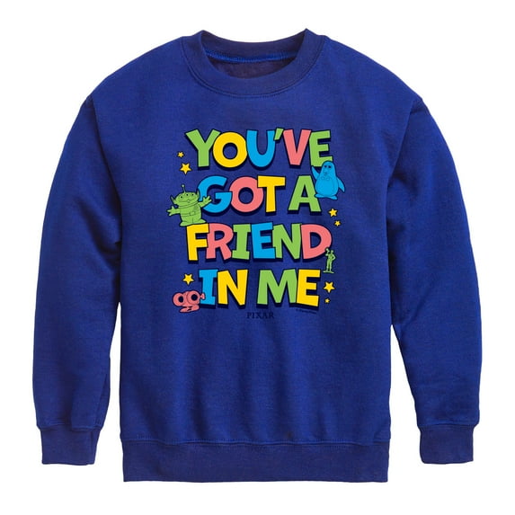 Toy Story - Youve Got Friend In Me - Youth Boys Crew Fleece Sweatshirt