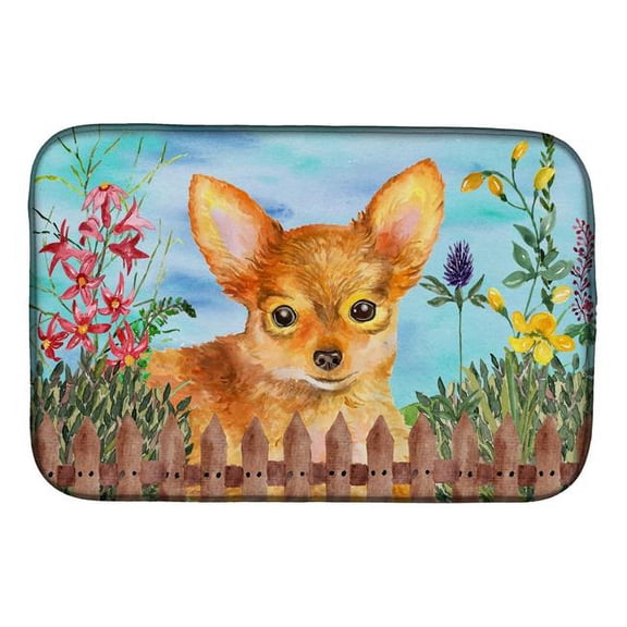 Toy Terrier Spring Dish Drying Mat