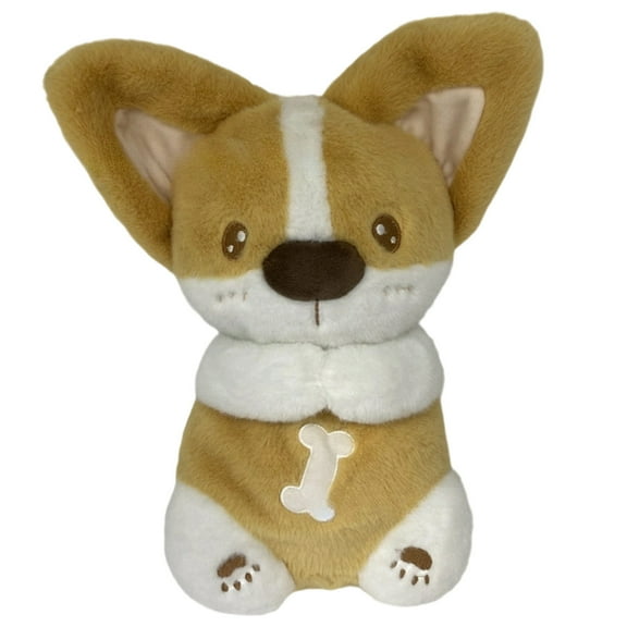 Lifelike Interactive Corgi Toy with Soothing Music Realistic Hug Motion and Gentle Breathing for Emotional Comfort and Stress