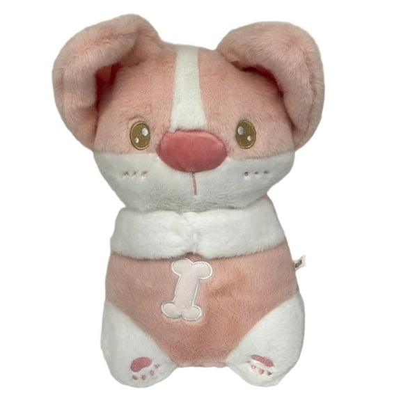 Toy The Corgi Accompany Hug Motion Emotional Realistic Breathing Music Soft Stuffed Animal for Stress Comfort with Musical Lights & Rhythmic Breathing