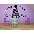 thumbnail image 1 of Toy Train Ride Smoke Railroad Railway Rail Trains Wall Sticker Art Decal for Girls Boys Room Bedroom Nursery Kindergarten House Fun Home Decor Stickers Wall Art Vinyl Decoration Size (8x10 inch), 1 of 3