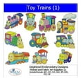thumbnail image 1 of Toy Trains(1) Embroidery Designs - All Popular Formats Included - Loaded on USB Stick, 1 of 10