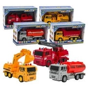 Toy Trucks with Lights, Sound & Moving Parts - Case of 12