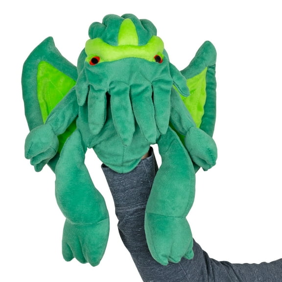 Toy Vault Cthulhu Hand Puppet, Plush Stuffed H.P. Lovecraft Cthulhu Figure with Tentacles