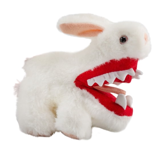Toy Vault Monty Python Rabbit w/ Big Pointy Teeth Plush Toy (Mini Size); Stuffed Evil Bunny from Monty Python and the Holy Grail Movie