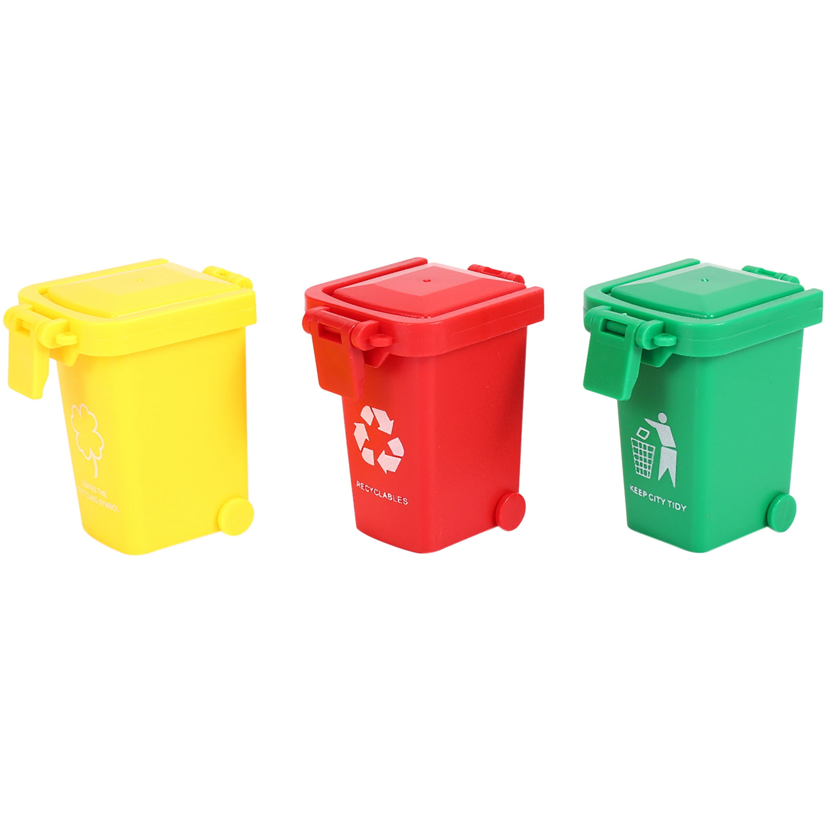 Toy Vehicles Garbage Truck's Trash Cans, 3 Pack Toy Garbage Truck