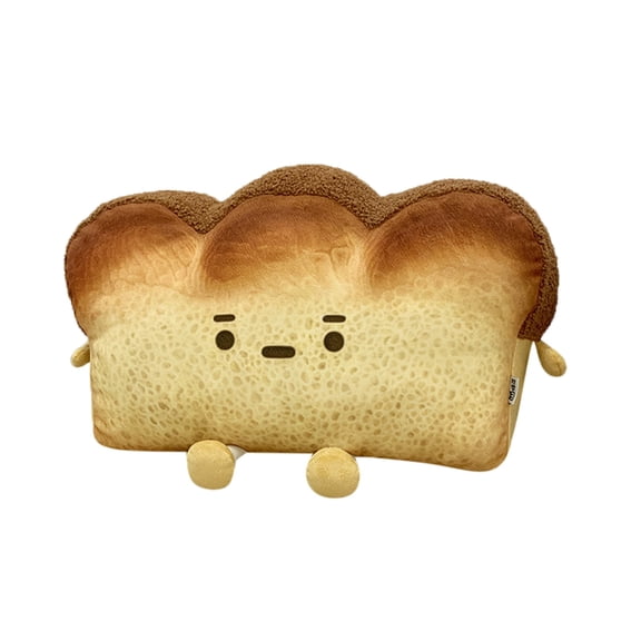 Toy for Kids and Adults Cute Bread Slice Decoration Soft Toy for Home Bedroom,20 cmx12 cm,Brown