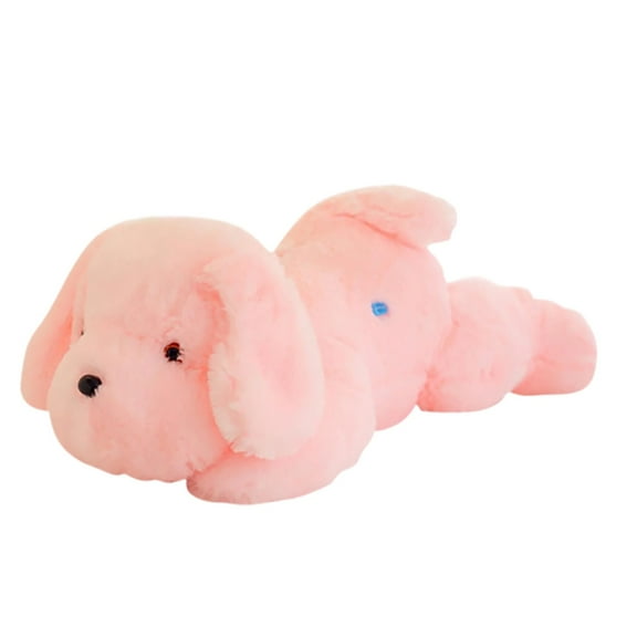Toy for Pet Lovers – Adorable LED Light Up Pug Dog Stuffed Animal Toy for Kids and Collectors Glow in the Dark Soft Figure for Play Sleep and Cuddles