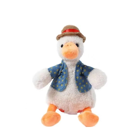 Toy with Talking Singing Interactive Dancing Indoor Toy for Kids and Adults Animated Replying Quack Creature Delightful Easter White
