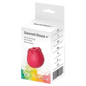 ToyBox Secret Roza Air Wave Stimulator Suction Vibrator, Red