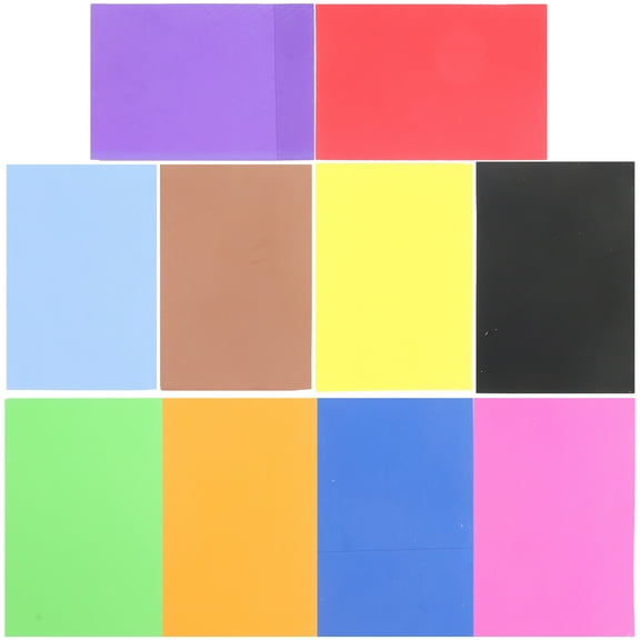 Nicehomfit Self-Adhesive Paper Stickers Colored Craft Foam Paper Assorted Color 10 Sheets