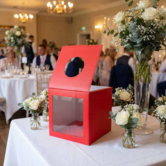 Nicehomfit Multi Functional Cardboard Donation Box Perfect for Raffle Tickets and Comment Storage