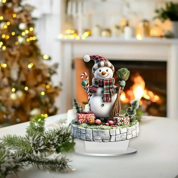 ToyKingdee 2D Acrylic Christmas Table Decorations for Table Home Holiday Party Decoration