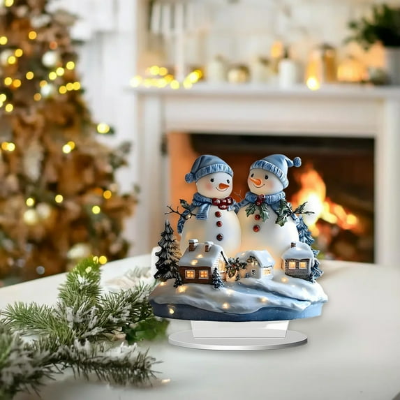 ToyKingdee 2D Acrylic Christmas Table Decorations for Table Home Holiday Party Decoration