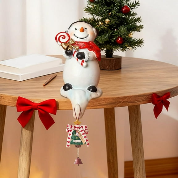ToyKingdee 3D Christmas Stockings Holder, Snowman Fireplace Stocking Hooks