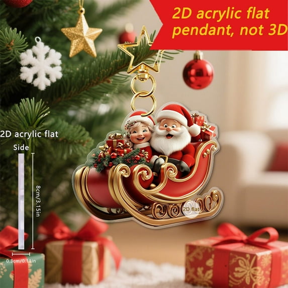 ToyKingdee Acrylic Ornament - Holiday Keepsake, Christmas Tree Decoration, Custom Photo Gift