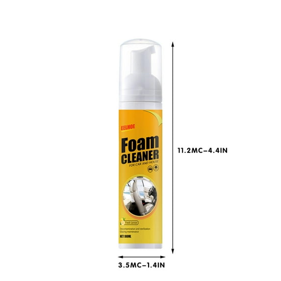 ToyKingdee All-Purpose Multifunctional Foam Cleaner, No-Rinse Cleaning Spray for Car Interiors & Household Surfaces